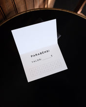 Load image into Gallery viewer, VOUCHER GIFT CARD "PARABÉNS"